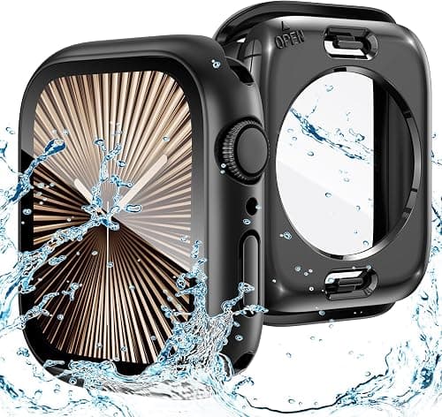 Goton 2 in 1 Waterproof Case Compatible for Apple Watch Series 11/10 Screen Protector 42mm, 360 Protective Glass Face Cover Hard PC Bumper + Back Frame for iWatch Accessories 42 mm on Amazon.ae - Price Tracker