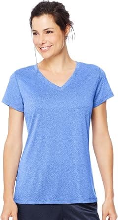 Hanes Sport Women's V-Neck T-Shirt, Performance Short Sleeve Tee, Moisture-Wicking - Amazon.sa Price Tracker