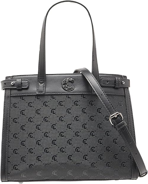 MISSY Womens Monogram Textured Tote Bag With Detachable Strap And Handles on Amazon.ae - Price Tracker