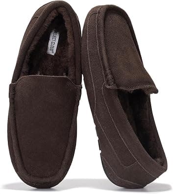 Project Cloud Mens 100% Genuine Leather Non Slip House Slippers (Oswin) | Memory Foam Insole Lightweight Shoes for Men Indoor Outdoor Footwear Comfortable Casual Everyday Travel Easy Wear All Day on Amazon.ae - Price Tracker