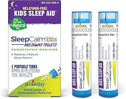Boiron SleepCalm Kids Sleep Aid for Deep, Relaxing, Restful Nighttime Sleep - Melatonin-Free and Non Habit-Forming - 2 Count (160 Pellets) on Amazon.ae - Price Tracker