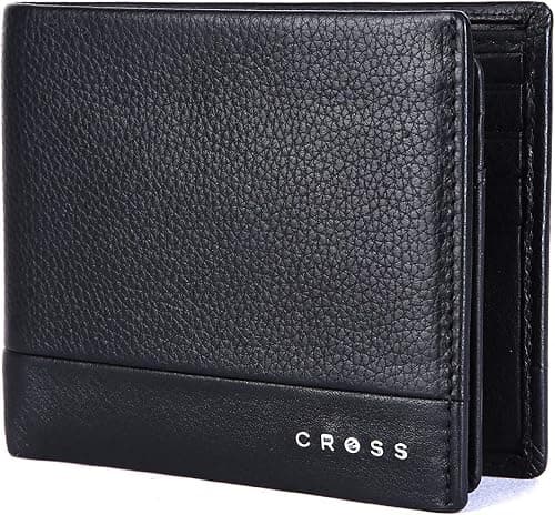 Cross Black Men's Wallet Stylish Genuine Leather Wallets for Men Latest Gents Purse with Card Holder Compartment (AC948799_3-1) on Amazon - Best Deal Finder