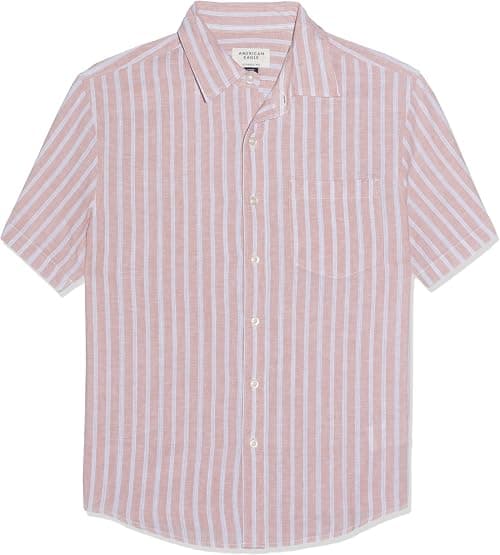 American Eagle Mens 3073 SS CF CSC CURTIS LINEN SHIRT Modern on Amazon.ae - Price Tracker