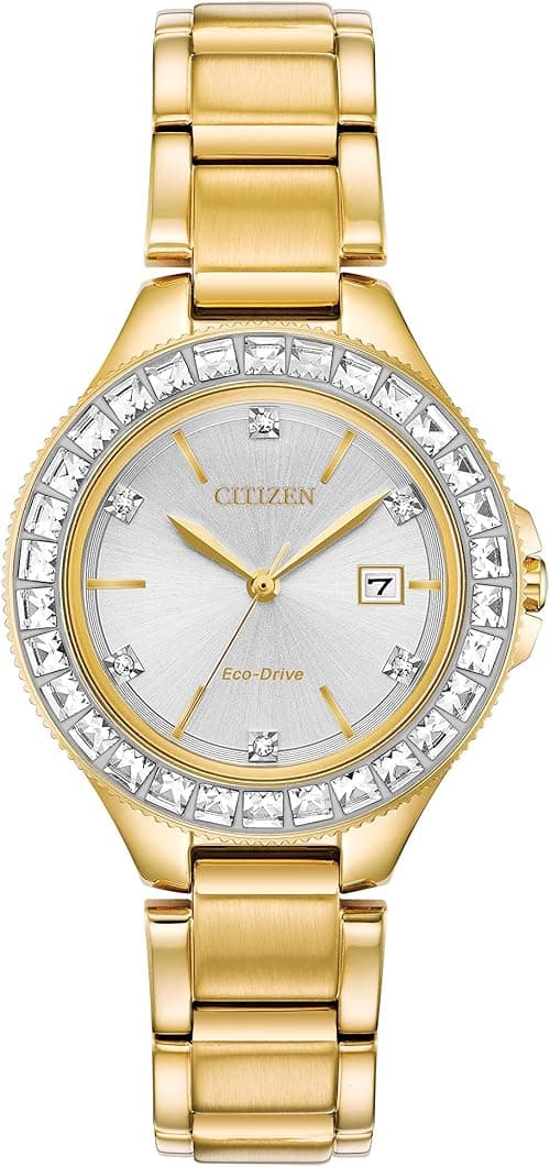 Citizen Ladies' Silhouette Crystal Eco-Drive Watch, 3-Hand Date, Stainless Steel on Amazon.ae - Price Tracker