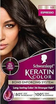 Schwarzkopf Keratin Color Permanent Hair Color Cream, 3.0 Espresso on Amazon.ae - Price Tracker