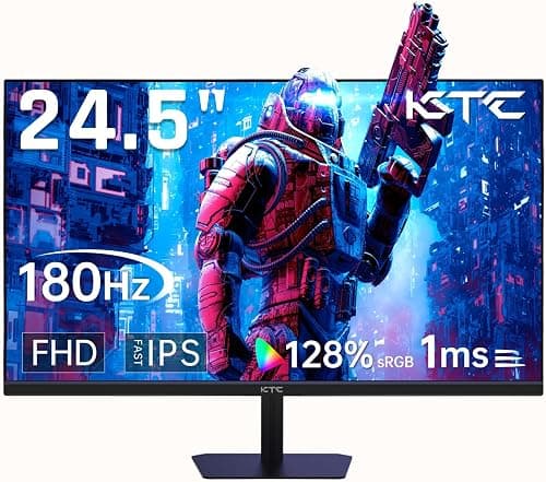 KTC 24.5 inch 180Hz FHD Gaming Monitor, Fast IPS, 1920P x 1080P 1 ms, 128% sRGB HDR10, Freesync HDMI x 2 /DP x 1 VESA Tilt Adjustable Xbox PS5 Switch (HDMI Cable Included) on Amazon.ae - Price Tracker