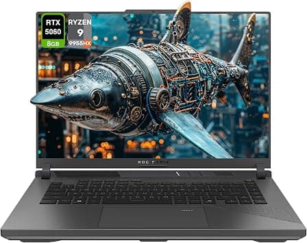 ASUS ROG Strix G16 Gaming Laptop, AMD Ryzen 9-9955HX, 16GB DDR5 RAM, 1TB PCIe SSD, 16" WUXGA Display, 165Hz, RTX 5060, RGB Keyboard, Windows 11, Eclipse Gray on Amazon.ae - Price Tracker
