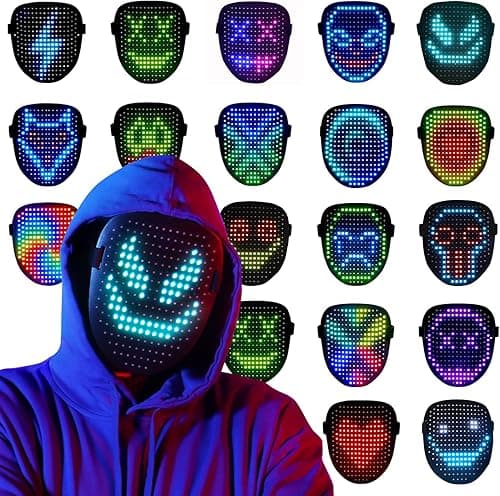 QAQ - LED Gesture Detecting Mask, Cool Toys Gifts for Teens, Cool Mask for Halloween Costumes, Costumes Costumes on Amazon.ae - Price Tracker