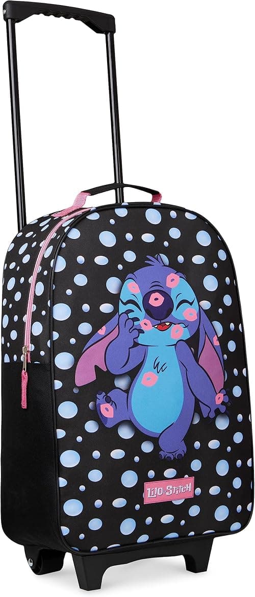 Disney Stitch Kids Suitcase for Girls Foldable Trolley Hand Luggage Bag Carry On Minnie Mouse Travel Bag with Wheels Cabin Bag Wheeled Bag with Handle Frozen Trolley Suitcase Girls on Amazon - Best Deal Finder