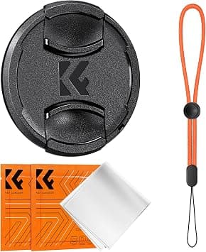 K&F Concept 67mm Lens Cap Cover, 4-in-1 Center Pinch Lens Cover + Anti-Loss Keeper Leash + Microfiber Cleaning Cloth Kits Compatible with Nikon, Canon, Sony, Fujifilm Camera Lenses on Amazon.ae - Price Tracker