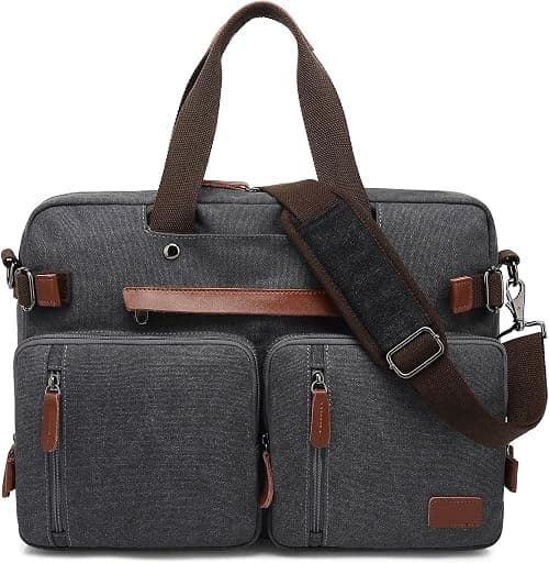 CoolBELL Laptop Backpack Briefcase Shoulder Bag 3 in 1 Convertible Bag Messenger Bag for Bussiness School and Travel for Men Women on Amazon.ae - Price Tracker