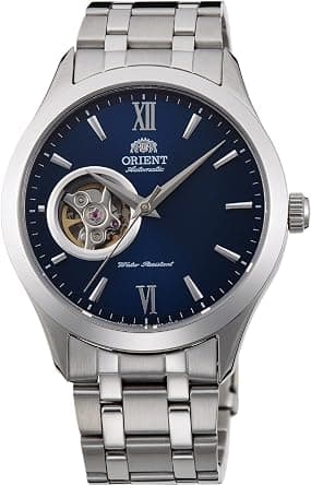 ORIENT Open Heart Men's Automatic Manual Winding Mechanical Classic Steel Band Skeleton Dial Wrist Watch on Amazon.ae - Price Tracker