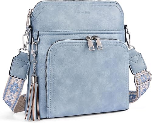 Roulens Crossbody Purse for Women Vegan Leather Medium Crossbody Wallet Bag for Travel Women Shoulder Handbags with Tassel on Amazon.ae - Price Tracker