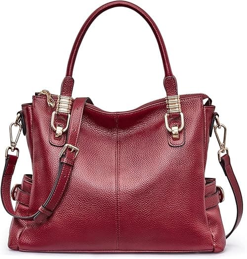 Kattee Women Genuine Leather Purses and Handbags Satchel Tote Shoulder Bag on Amazon.ae - Price Tracker