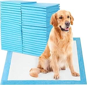 SKY-TOUCH Disposable Absorbent Quick Drying Leak-Proof Pee Pads, Disposable Training Pads For Pets with 5 Highly Absorbent Layers, Puppy Pads For Potty Training For Pets 60X60cm, 40 Pieces on Amazon.ae - Price Tracker