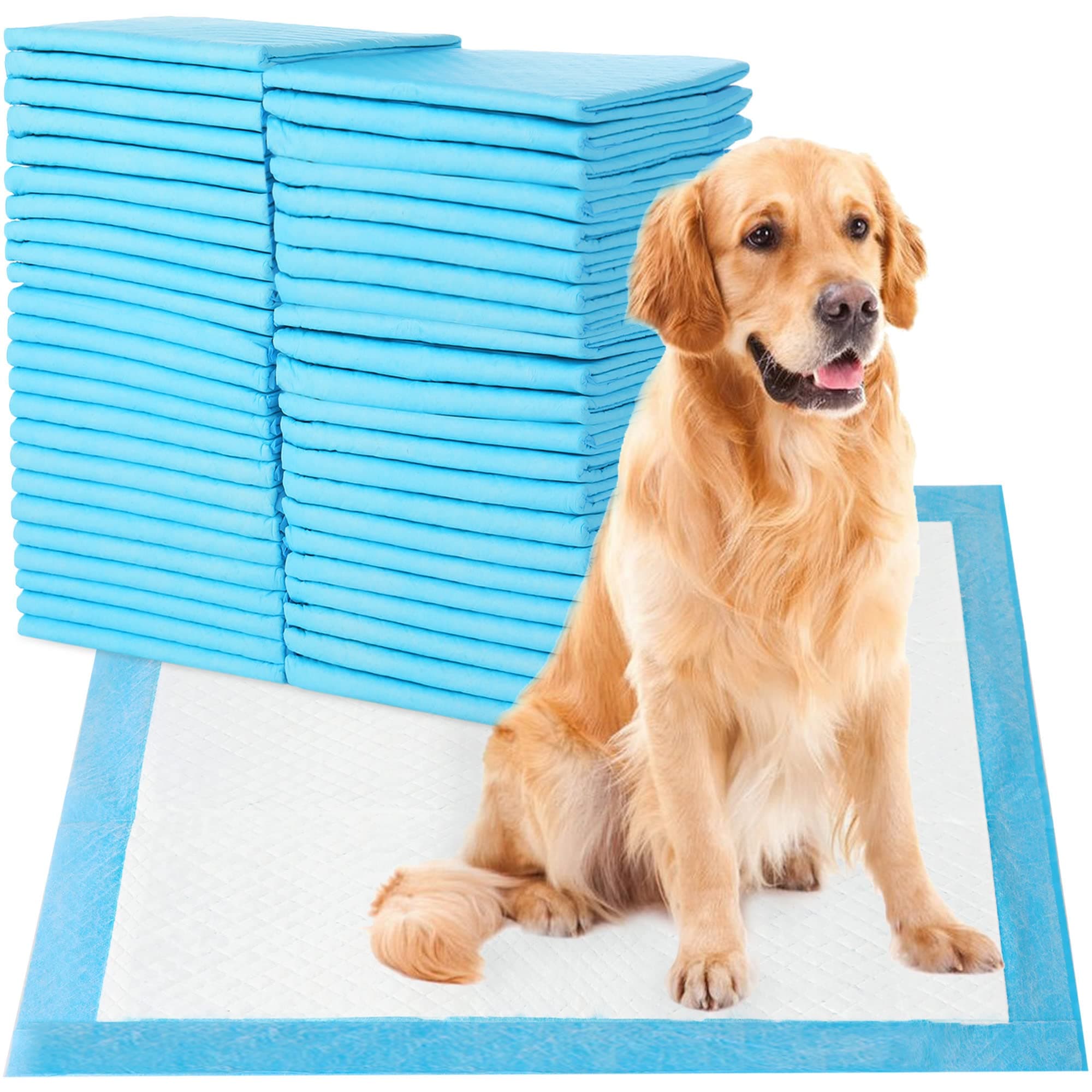 SKY-TOUCH Disposable Absorbent Quick Drying Leak-Proof Pee Pads, Disposable Training Pads For Pets with 5 Highly Absorbent Layers, Puppy Pads For Potty Training For Pets 60X60cm, 40 Pieces on Amazon.ae - Price Tracker