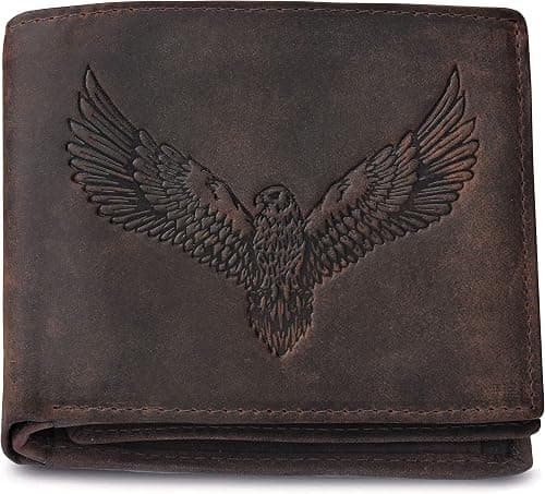 Urban Forest Zeus Vintage Brown Leather Bi-Fold Wallet for Men, 6 Card Slot on Amazon - Best Deal Finder