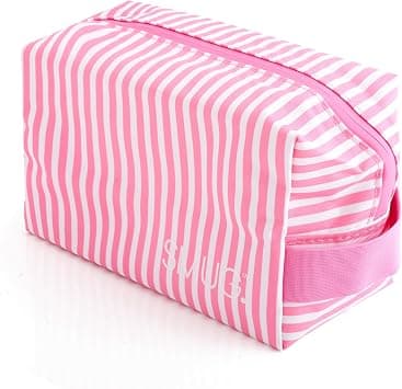SMUG Toiletry Bag | Waterproof Travel Toiletry Bag for Gym, Shower, Shaving, Cosmetics & Makeup | Small Washbag for Men & Women | Stylish, Spacious & Easy to Clean, Candy Stripe, One Size, Classic on Amazon - Best Deal Finder