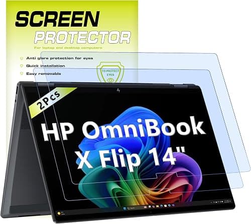 2 Pack Anti Blue Light Screen Protector for HP OmniBook X Flip x360 14" on Amazon.ae - Price Tracker