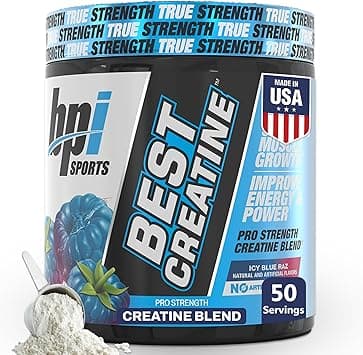 BPI Sports Best Creatine - Includes 6 Advanced Forms of Creatine - Supports Muscle Building and Post-Workout Recovery - Icy Blue Raz, 50 Servings on Amazon.ae - Price Tracker