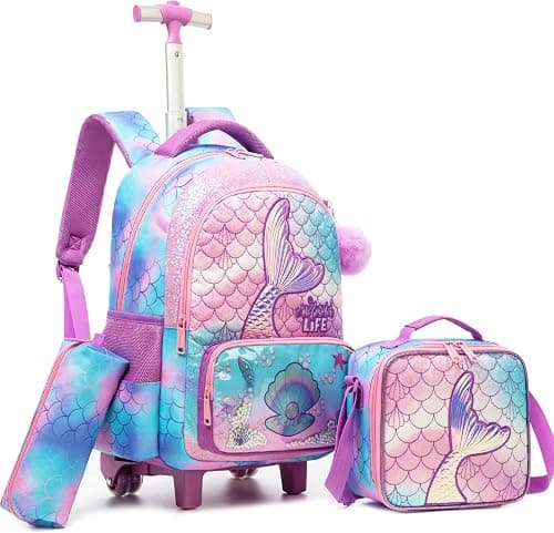 Meetbelify Kids Rolling Backpack with Wheels for Elementary Girls Boys Travel Luggage Carry on Backpack on Amazon.ae - Price Tracker