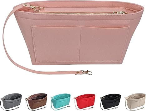 Soyizom Felt Handbag Organiser Purse Organiser Felt Insert Bag Organisers Multi Pockets Tote Bag in Bag for Women,Pink-L on Amazon.ae - Price Tracker