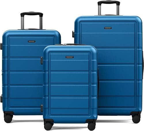 SHOWKOO Suitcase Hard Shell Expandable Durable PC+ABS Lightweight Travel Luggage High Capacity with Double Spinner Wheels and TSA Lock on Amazon - Best Deal Finder