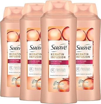 Suave Professionals Color Care Shampoo Shampoo for Color Treated Hair Keratin Infusion Color Protecting Shampoo, 28 Ounce (Pack of 4) on Amazon.ae - Price Tracker