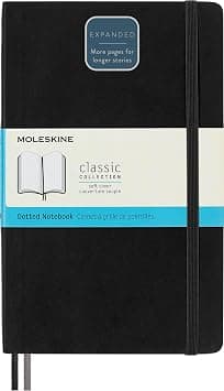 Moleskine Notebook, Expanded Large, Dotted, Black, Soft Cover (5 x 8.25) - Amazon.sa Price Tracker