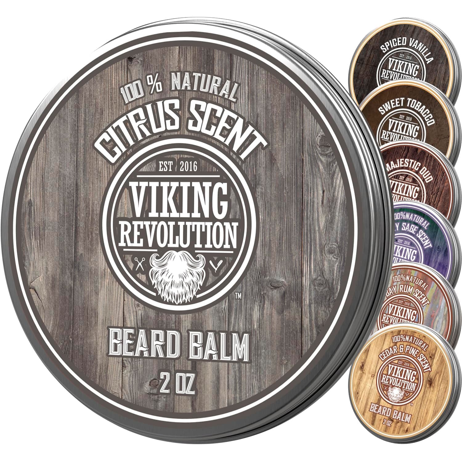 Viking Revolution Beard Balm - All Natural Grooming Treatment with Argan Oil & Mango Butter - Strengthens & Softens Beards & Mustaches - Citrus Scent Leave in Conditioner Wax for Men - 1 Pack on Amazon.ae - Price Tracker