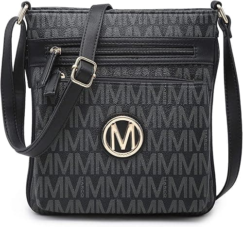 Crossbody Purse for Women Multi Pockets Crossover Bag Signature Monogram with Expandable Side Zippers for Ladies on Amazon.ae - Price Tracker