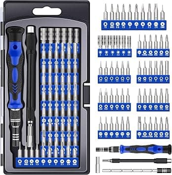 62-in-1 Magnetic Precision Screwdriver Set, Magnetic Tool Kit Electronics Repair Tool Kit with Flexible Shaft Extension Rod Screwdriver Kits for Mobile Phone, Smartphone, Game Console, PC, Tablet on Amazon.ae - Price Tracker