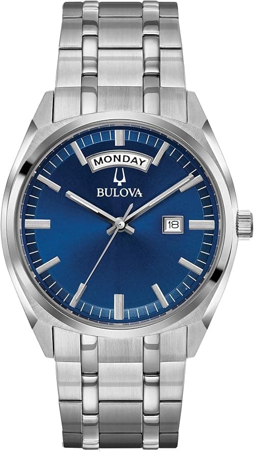 Bulova Men's Classic Surveyor 2-Hand Day/Date Quartz Watch, Luminous Hands, 39mm on Amazon - Best Deal Finder