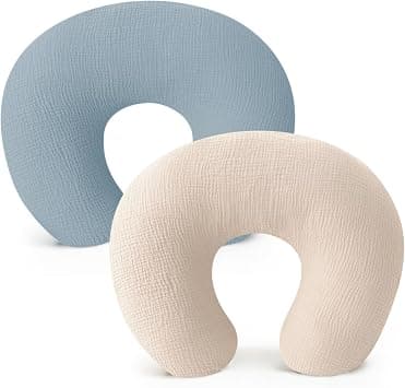 Konssy 2-Pack 100% Cotton Muslin Nursing Pillow Covers, Soft Cover for Baby - Amazon.sa Price Tracker