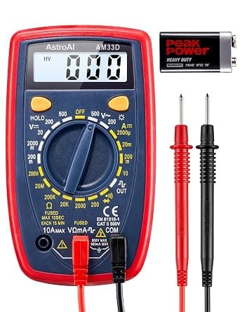 AstroAI Multimeter Digital measures AC/DC Voltage, DC Current, Resistance على Amazon.ae - متتبع الأسعار