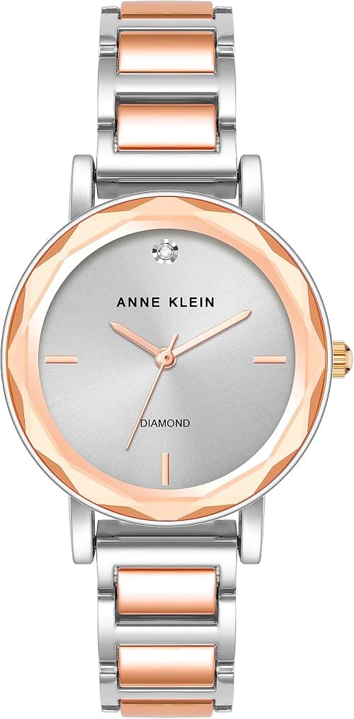 Anne Klein Women's Genuine Diamond Dial Bracelet Watch على Amazon.ae - متتبع الأسعار