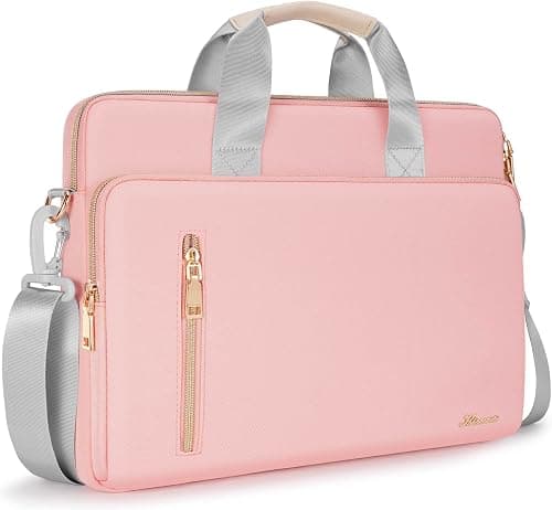KIZUNA 15.6 Inch Laptop Bag Waterproof Women's Notebook Bag 15 Inch Laptop Sleeve Shoulder Bag Case for 16 Inch MacBook Pro M1 2021/16 Inch Huawei MateBook D 16/Lenovo/MSI/Dell Shoulder Bag, Pink on Amazon.ae - Price Tracker