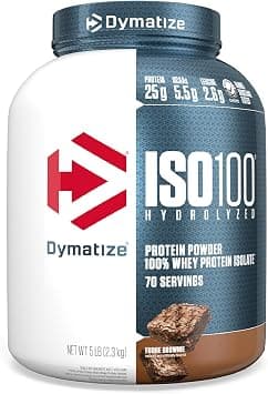 Dymatize ISO 100 0 Carb Whey Fudge Brownie, 5 lb on Amazon.ae - Price Tracker