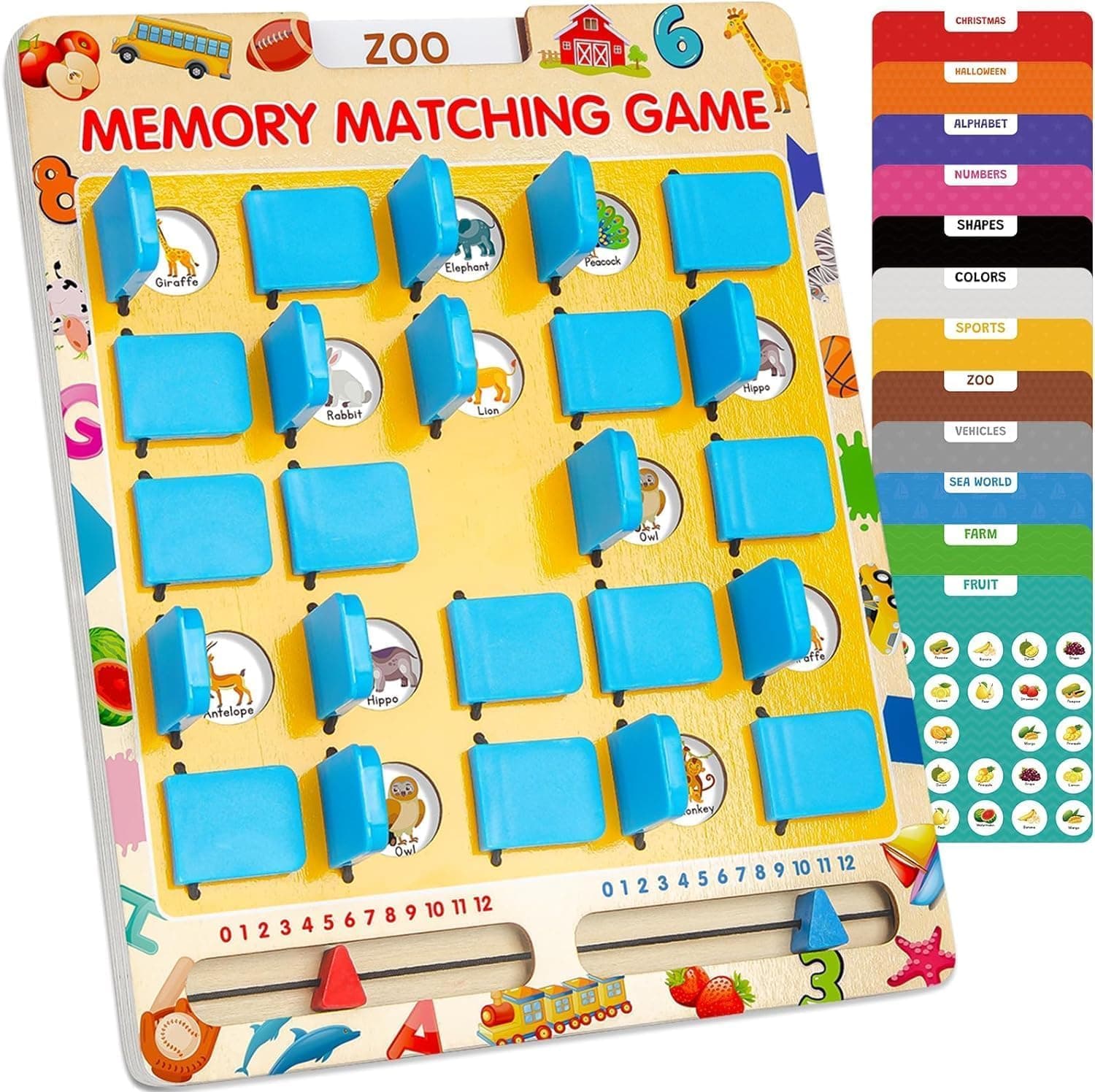 Matching Memory Game for Kids Age 3 4 5 6 7 8 Year Old,Montessori Brain Teasers Game,Travel Toy for Boys Girls,Board Game,Road Trip Essentials for Toddler, Activity,Birthday Gifts(Random Colour) on Amazon.ae - Price Tracker