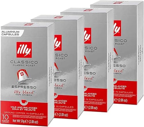illy Espresso Classico Coffee, Classic Roast (Medium Roast) (40-Count single serve capsules, compatible with Nespresso Original Line System coffee machines) on Amazon - Best Deal Finder