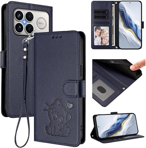 Cover Compatible with Xiaomi Poco F8 Ultra 5G,Compatible with Redmi K90 Pro Max 5G Lanyard【Flip Stand Card Holder Wallet Magnetic Clasp Phone Case】Blue on Amazon.ae - Price Tracker
