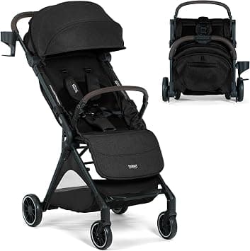 Britax Juniper+ Compact Stroller, Portable & Lightweight — Raven Black | Travel Stroller With FastPack & One-Hand RapidFold, Infant Car Seat Compatible, Built-In Carry Strap, Ventilating Fabrics on Amazon.ae - Price Tracker