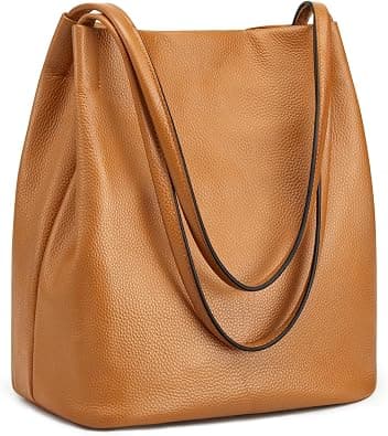 Kattee Women Soft Genuine Leather Totes Hobo Shoulder Bag Purses Handbags with Top Magnetic Snap Closure on Amazon - Best Deal Finder