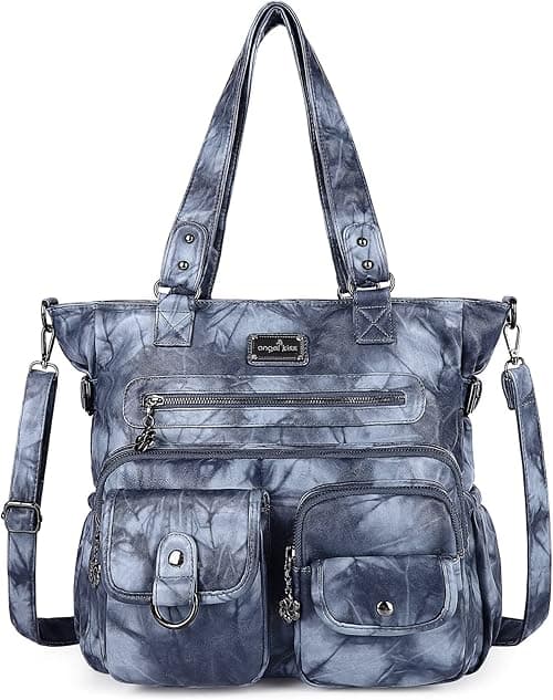Angelkiss Purses Handbags for Women PU Tote Satchel Bags for Women Pockets Shoulder Bags on Amazon.ae - Price Tracker