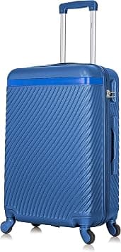 Senator ABS Lightweight Travel Luggage Trolley with 4 Quite Spinner wheels KH1065 (Checked Luggage 28-Inch, Pearl Blue) on Amazon.ae - Price Tracker