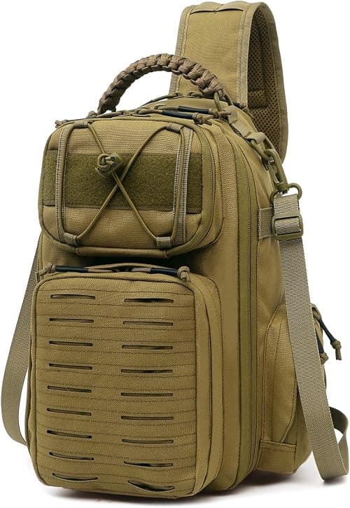 ANTARCTICA Tactical Sling Bag Men Backpack Shoulder Bag Work Bag Molle Pack DayPack على Amazon.ae - متتبع الأسعار