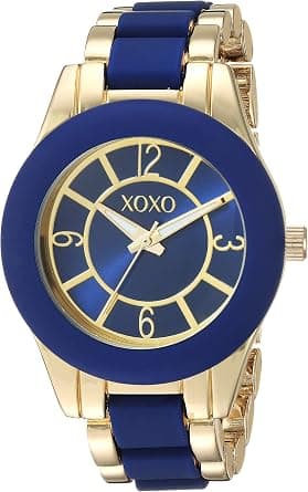 ACCUTIME XOXO Womens Quartz Watch, Analog Display and Gold Plated Strap XO266 على Amazon.ae - متتبع الأسعار