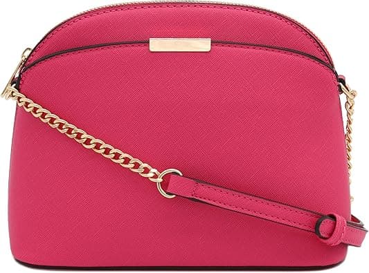 FashionPuzzle Saffiano Small Dome Crossbody bag with Chain Strap on Amazon.ae - Price Tracker