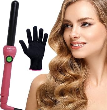REBUNE RE-2030 Hair Curler 25MM Ceramic Iron Hair Curly Wand على Amazon.ae - متتبع الأسعار