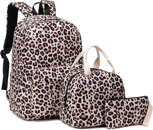 Girls School Backpack for Kids Teens, Elementary Middle School Backpacks Bookbag Set with Lunch Bag Pencil Case on Amazon.ae - Price Tracker